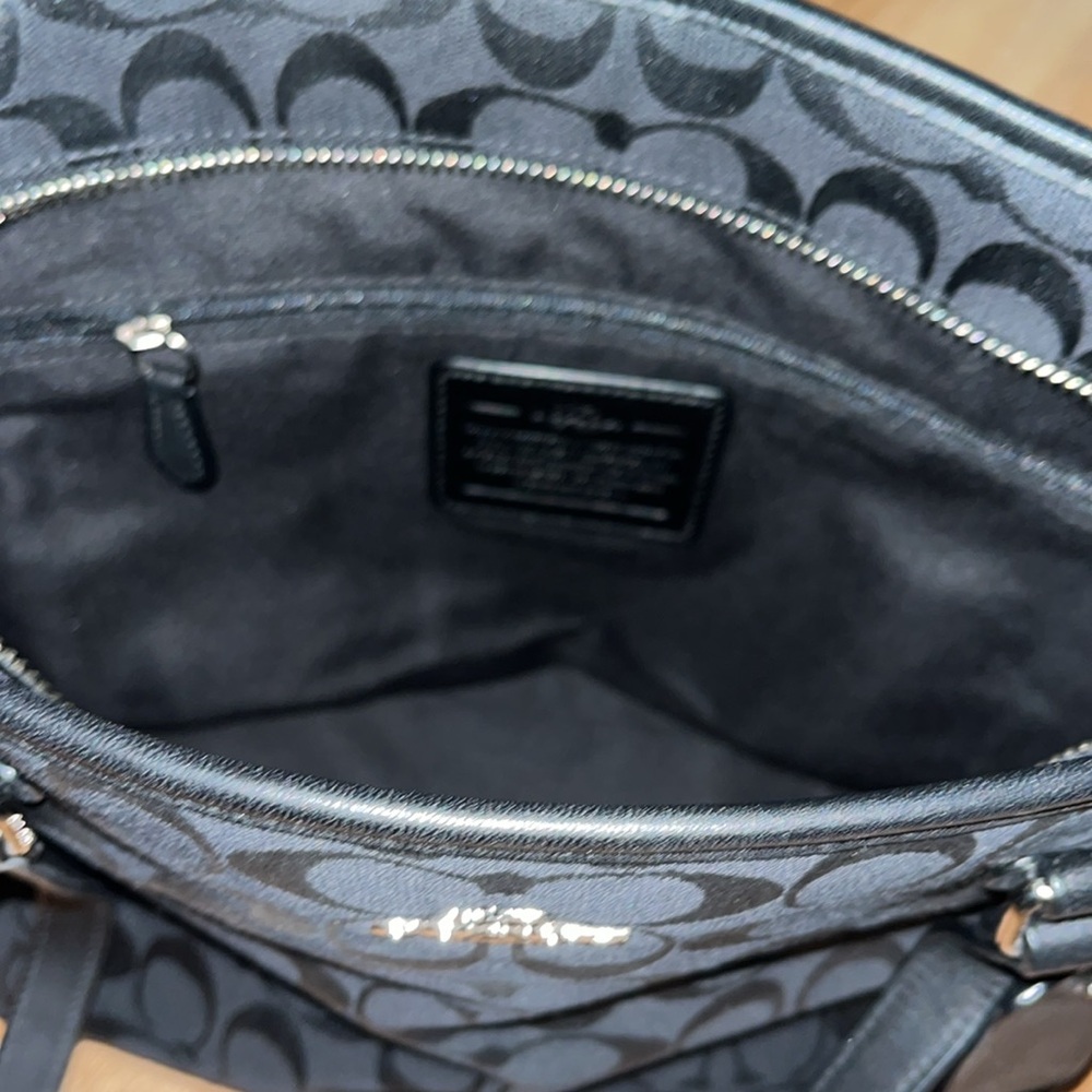 Coach Black Signature Tote Bag - Picture 5 of 13